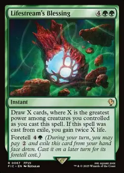 Lifestream's Blessing - Surge Foil Light Play, English Magic the Gathering MTG C - Image 1