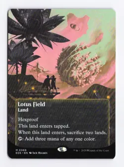 Lotus Field (Borderless) 0068 (M) MTG Edge of Eternities Stellar Sights (EOS) - Image 1