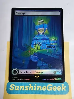 Swamp (1941) (Rainbow Foil) Secret Lair Drop Foil Spongebob - Image 1
