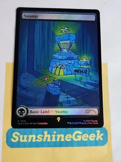 Swamp (1941) (Rainbow Foil) Secret Lair Drop Foil Spongebob - Image 1