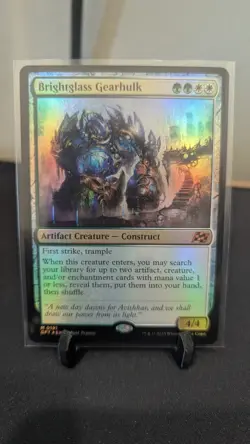 Brightglass Gearhulk - Magic the Gathering: Aetherdrift - Foil - NM - Unplayed - Image 1