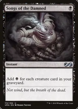 1x Songs of the Damned NM Eng MTG - Ultimate Masters - Image 1