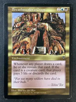 MTG Visions Breathstealer's Crypt RESERVED LIST HP - Image 1