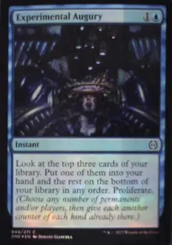Experimental Augury - Phyrexia: All Will Be One: #49 - Foil Nm R248 - Image 1