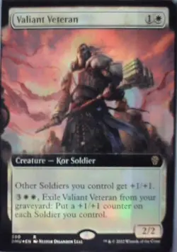 Valiant Veteran (Extended Art) - Dominaria United: #390 - Foil Nm R248 - Image 1