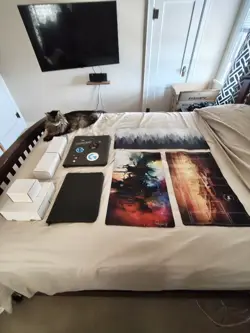 Random TCG Bundle - 2 Binders, 2 Playmats, 1 Mousepad, 5 Boxes of cards - Image 1