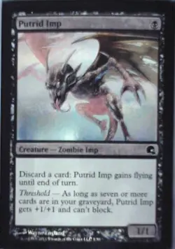 Putrid Imp - Premium Deck Series: Graveborn: #1, MTG - Foil Nm R248 - Image 1
