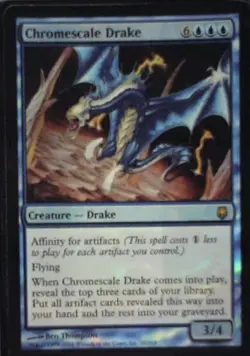 Chromescale Drake - Darksteel: #20, Magic: The Gathering - Foil Nm R247 - Image 1