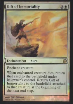 Gift of Immortality - Theros: #14, Magic: The Gathering - Foil Nm R246 - Image 1
