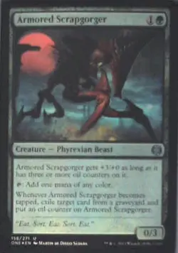Armored Scrapgorger - Phyrexia: All Will Be One: #158 - Foil Nm R246 - Image 1
