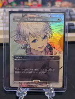 Magic MTG Swords to Plowshares Final Fantasy MagicCon Foil Promo NM - Image 1