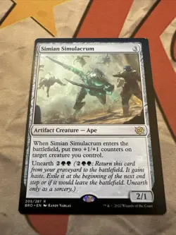 MTG Simian Simulacrum BRO #205/287 Off-Cut Error! - Image 1