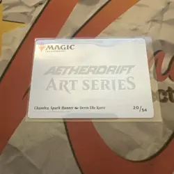 MTG Chandra, Spark Hunter Art Card Art Series: Aetherdrift Regular #20/54 - Image 2