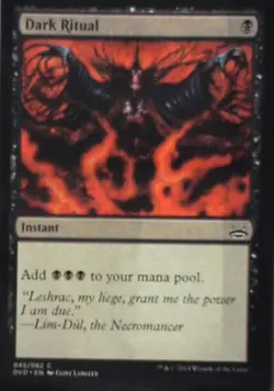 Dark Ritual - Duel Decks: Anthology: #45, Magic: The Gathering Nm R242 - Image 1