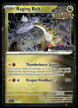 Pokemon TCG SV Promos #111/142 Raging Bolt ex (Promo) NM - Image 1