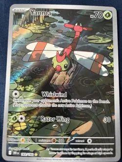 Yanma Pokemon TCG Destined Rivals Full Art Illustration Rare Card 183/182 - Image 1