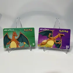 Charizard Level 2 And 3 Eb Games World Membership Card Pokemon Day - Image 1