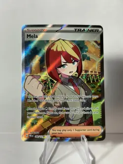 Mela 140/131 Full Art Ultra Rare Prismatic Evolutions Pokemon Card NM - Image 1