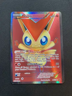 Pokemon TCG Victini 98/101 Noble Victories Full Art Holo Rare LP Read - Image 1