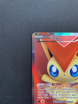 Pokemon TCG Victini 98/101 Noble Victories Full Art Holo Rare LP Read - Image 2