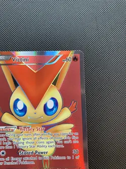 Pokemon TCG Victini 98/101 Noble Victories Full Art Holo Rare LP Read - Image 3