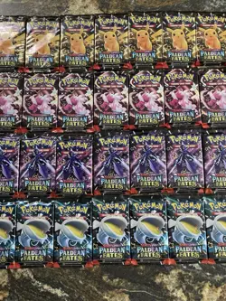 Pokemon Paldean Fates Booster Pack Factory Sealed X36 Booster Box Quantity B - Image 3