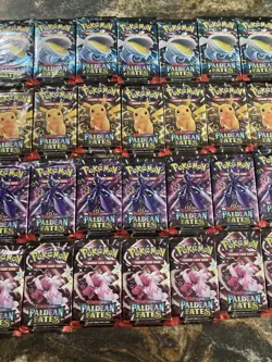Pokemon Paldean Fates Booster Pack Factory Sealed X36 Booster Box Quantity B - Image 3