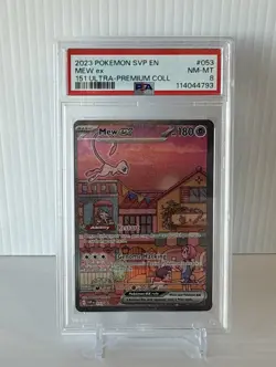 2023 POKEMON SVP EN-SV BLACK STAR PROMO 151 ULTRA-PREM COLL #053 MEW EX PSA 8 Nm - Image 1