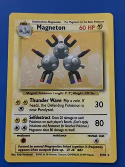 Magneton 009/102 Base Set Holo Pokemon TCG - Image 1