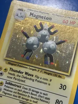 Magneton 009/102 Base Set Holo Pokemon TCG - Image 3