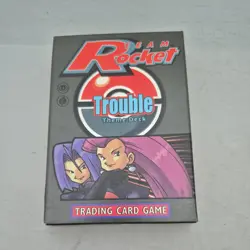 Pokemon WOTC Team Rocket Trouble Theme Deck Empty Box NO CARDS - Image 1
