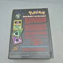 Pokemon WOTC Team Rocket Trouble Theme Deck Empty Box NO CARDS - Image 3