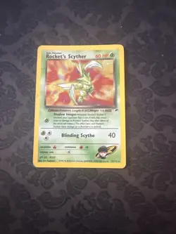 Rocket's Scyther 13/132 Gym Heroes 2000 Holo Rare WOTC Pokemon Card TCG - Image 1