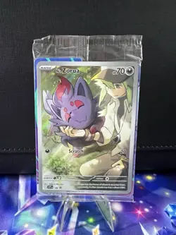 Pokemon TCG N's Zorua 189 Journey Together ETB Promo Card Holo, Sealed - Image 1