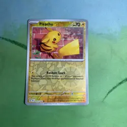 Pokemon TCG SV05: Temporal Forces Pikachu Reverse Holo Card 051/162 - Image 1