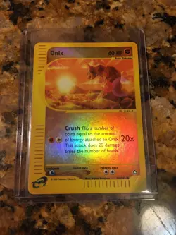 Pokemon Card Onix 098/147 Aquapolis Reverse Holo 2002 E Series - Image 1