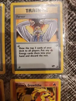 Pokemon Gym Heroes/Gym Challenge Blaine Themed 9 Card Lot - - Holo Trainer - Image 4