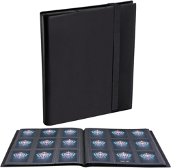 360 Card Pocket Binder with Elastic 9 Pocket Trading Cards Album Folder, Black - Image 1