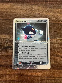 Sneasel EX 103/109 Ruby & Sapphire Holo Ultra Rare Pokemon TCG Card NM - Image 1