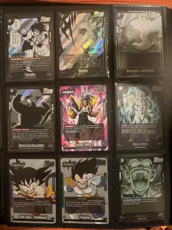 Dragon Ball Z Tcg 9 Card S Rare And Rare Holofoil Manga Bundle - Image 1