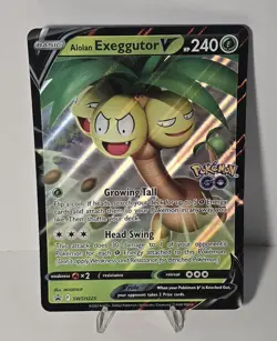 Alolan Exeggutor V JUMBO Promo Card SWSH225 Pokemon Card NM/M - Image 1