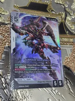 Gundam Card Game Newtype Rising Justice Gundam GD01-066 LR - Image 1