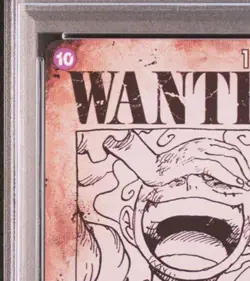 PSA10 ONE PIECE Card Luffy Wanted Emperors in the new world OP09-119 japanese - Image 2