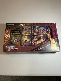 Pokemon Sealed Morpeko V-Union Box, Crown Zenith Booster Packs! - Image 1