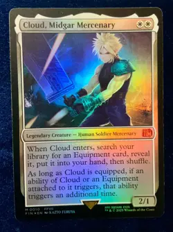 Cloud, Midgar Mercenary Foil Magic The Gathering Final Fantasy #0010 English - Image 1