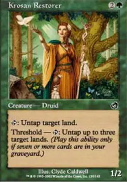 1x Krosan Restorer - Foil Light Play, English Torment MTG Magic - Image 1