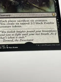 Mtg Misprint Missing Stamp Error Necrotic Hex Commander Legends Black Sorcery - Image 2