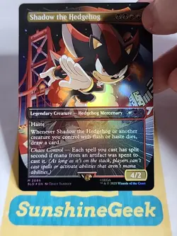 Shadow the Hedgehog (Rainbow Foil) Secret Lair Drop Foil - Image 2
