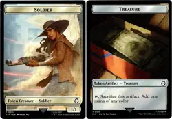 1x - SOLDIER \ TREASURE Token (04/19) - Universe Beyond: FALLOUT - NM MTG - Image 1