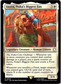 Magic the Gathering Sierra, Nuka's Biggest Fan Fallout Commander MTG Free Ship! - Image 1